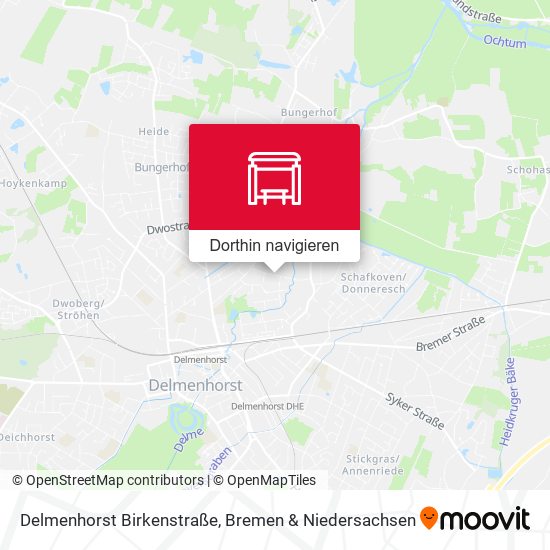 Delmenhorst Birkenstraße Karte