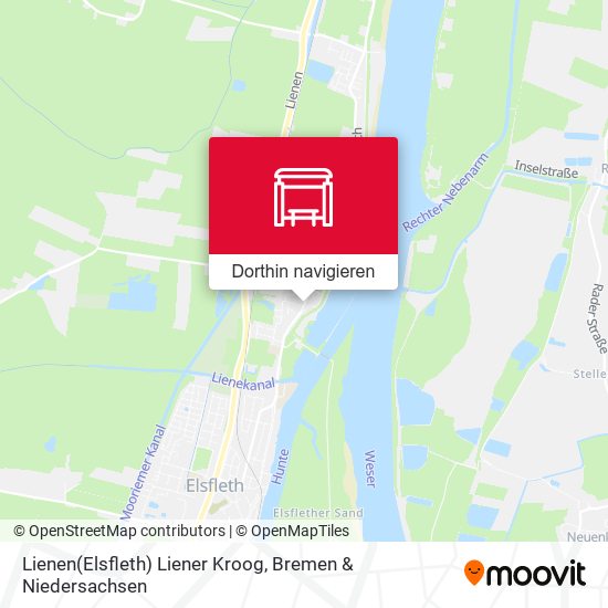 Lienen(Elsfleth) Liener Kroog Karte