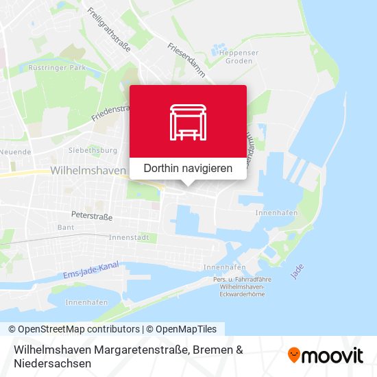 Wilhelmshaven Margaretenstraße Karte