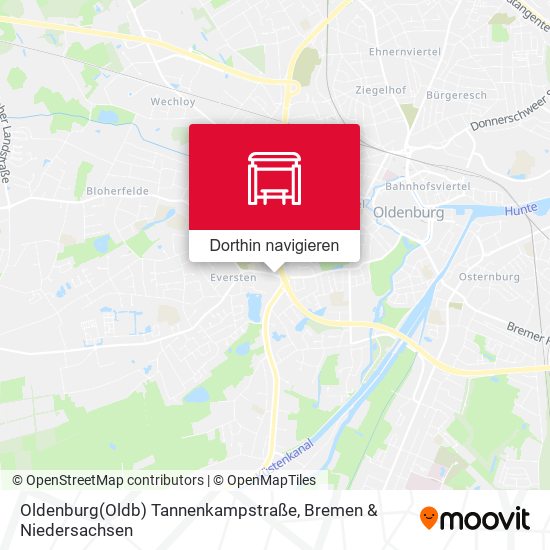 Oldenburg(Oldb) Tannenkampstraße Karte
