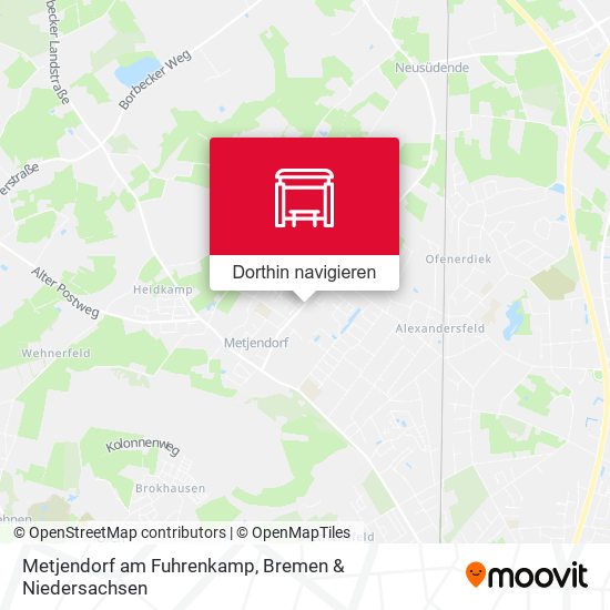 Metjendorf am Fuhrenkamp Karte