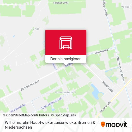 Wilhelmsfehn Hauptwieke / Luisenwieke Karte