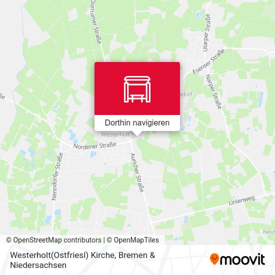 Westerholt(Ostfriesl) Kirche Karte