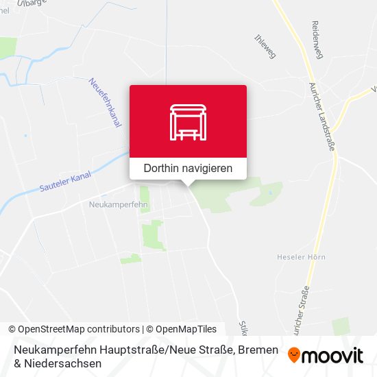 Neukamperfehn Hauptstraße / Neue Straße Karte