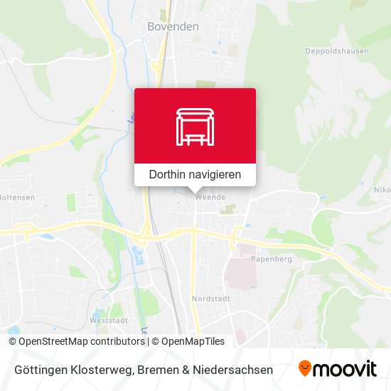 Göttingen Klosterweg Karte