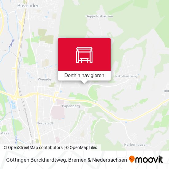 Göttingen Burckhardtweg Karte