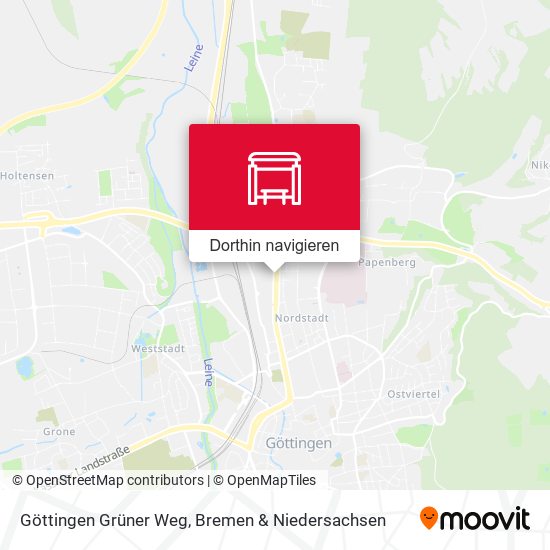 Göttingen Grüner Weg Karte