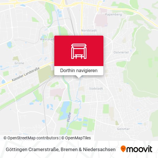 Göttingen Cramerstraße Karte
