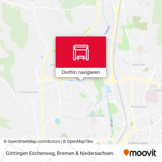 Göttingen Eschenweg Karte