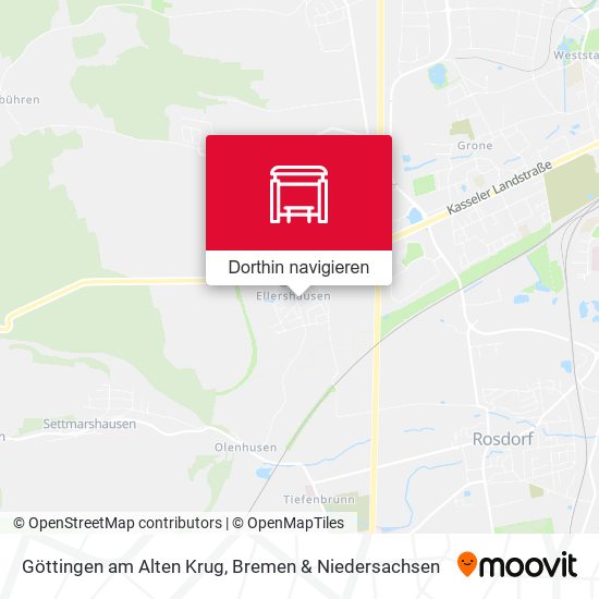 Göttingen am Alten Krug Karte