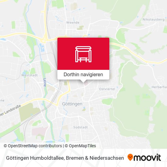 Göttingen Humboldtallee Karte