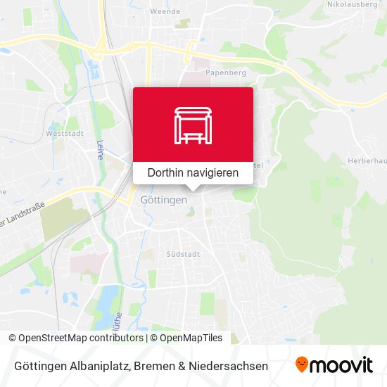 Göttingen Albaniplatz Karte