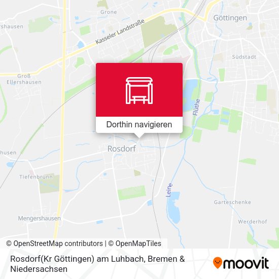Rosdorf(Kr Göttingen) am Luhbach Karte