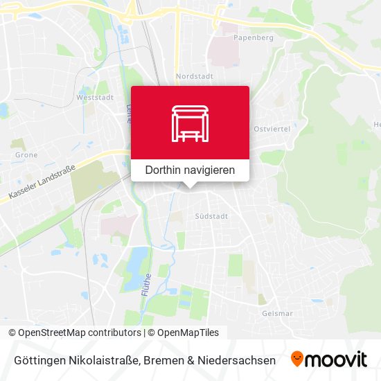 Göttingen Nikolaistraße Karte