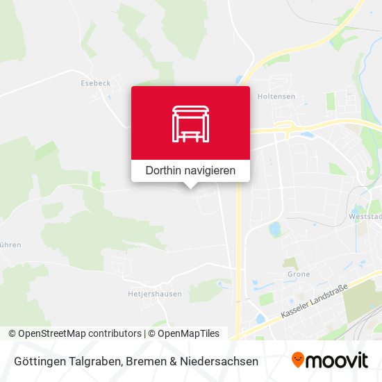 Göttingen Talgraben Karte