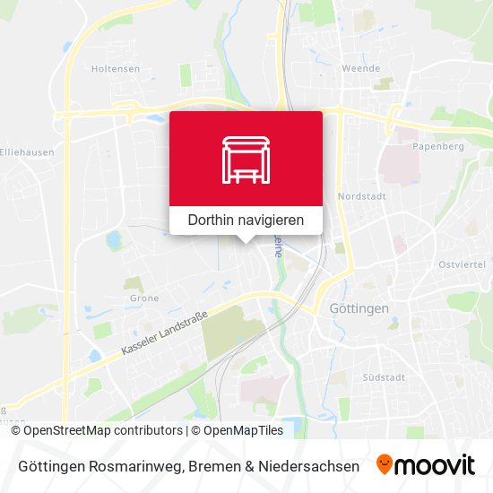 Göttingen Rosmarinweg Karte
