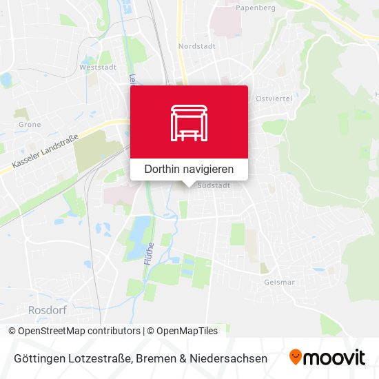 Göttingen Lotzestraße Karte