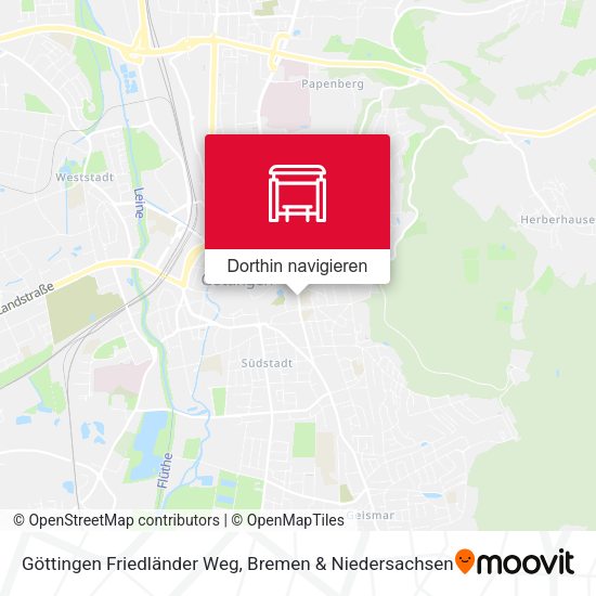 Göttingen Friedländer Weg Karte