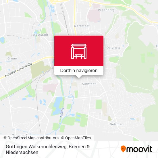 Göttingen Walkemühlenweg Karte
