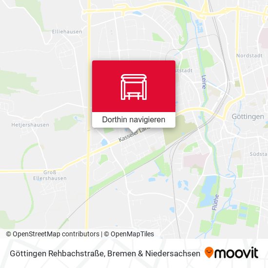 Göttingen Rehbachstraße Karte