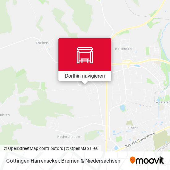 Göttingen Harrenacker Karte