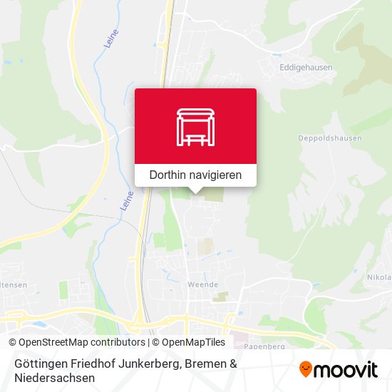 Göttingen Friedhof Junkerberg Karte