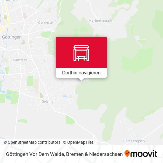 Göttingen Vor Dem Walde Karte