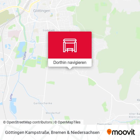 Göttingen Kampstraße Karte