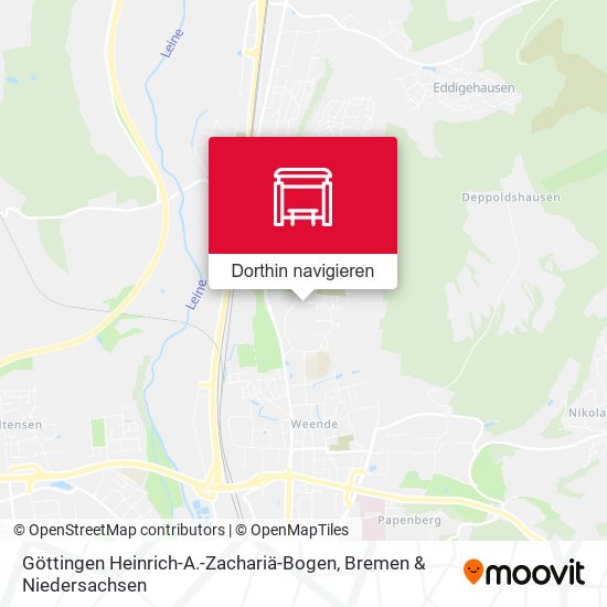 Göttingen Heinrich-A.-Zachariä-Bogen Karte