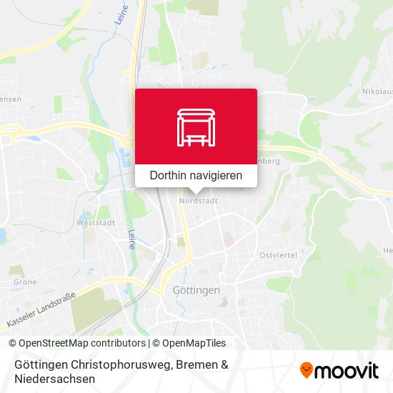 Göttingen Christophorusweg Karte