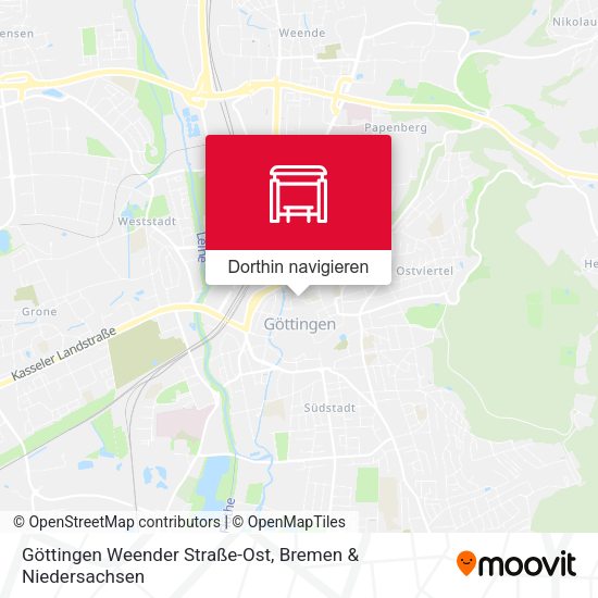 Göttingen Weender Straße-Ost Karte