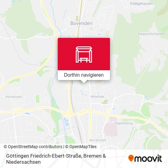 Göttingen Friedrich-Ebert-Straße Karte