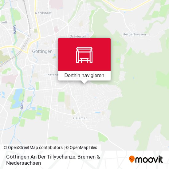 Göttingen An Der Tillyschanze Karte