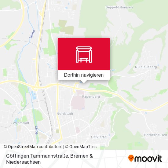 Göttingen Tammannstraße Karte