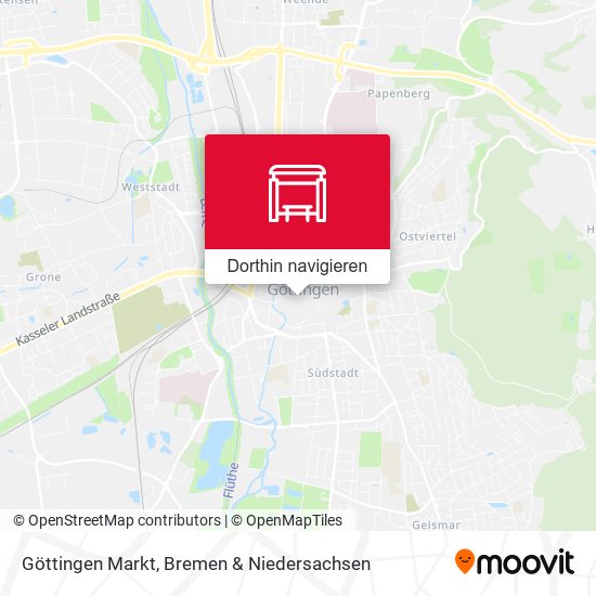 Göttingen Markt Karte