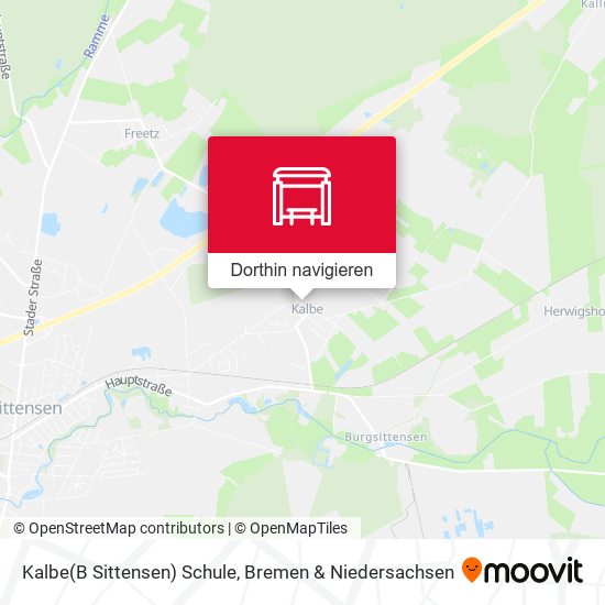 Kalbe(B Sittensen) Schule Karte