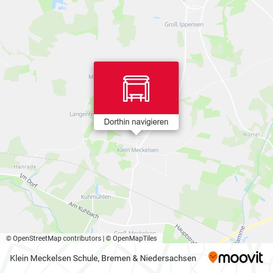 Klein Meckelsen Schule Karte