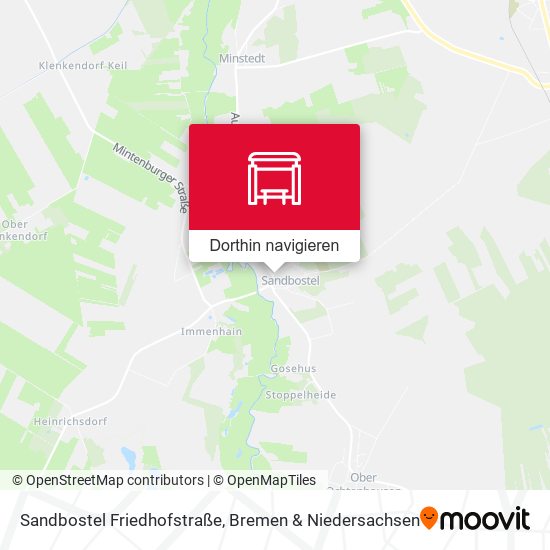 Sandbostel Friedhofstraße Karte