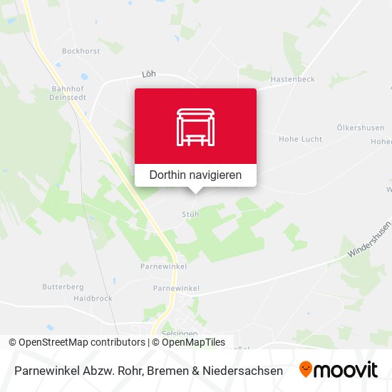 Parnewinkel Abzw. Rohr Karte