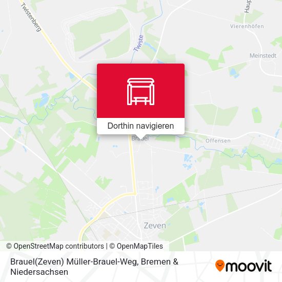 Brauel(Zeven) Müller-Brauel-Weg Karte