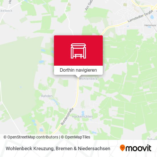 Wohlenbeck Kreuzung Karte