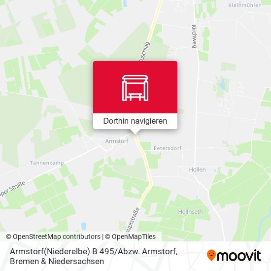 Armstorf(Niederelbe) B 495 / Abzw. Armstorf Karte