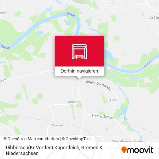 Dibbersen(Kr Verden) Kaperdeich Karte