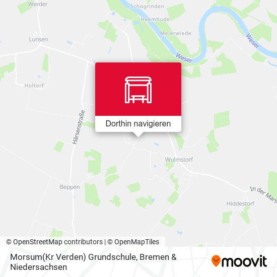 Morsum(Kr Verden) Grundschule Karte