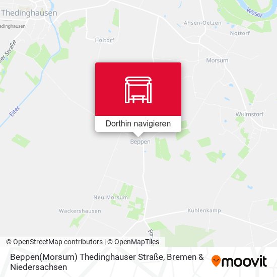 Beppen(Morsum) Thedinghauser Straße Karte