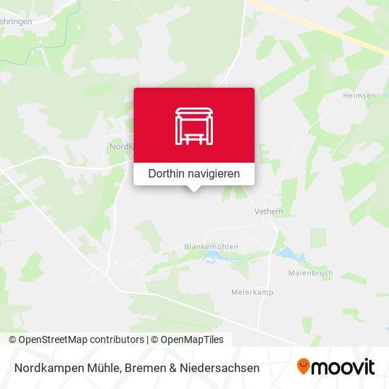 Nordkampen Mühle Karte