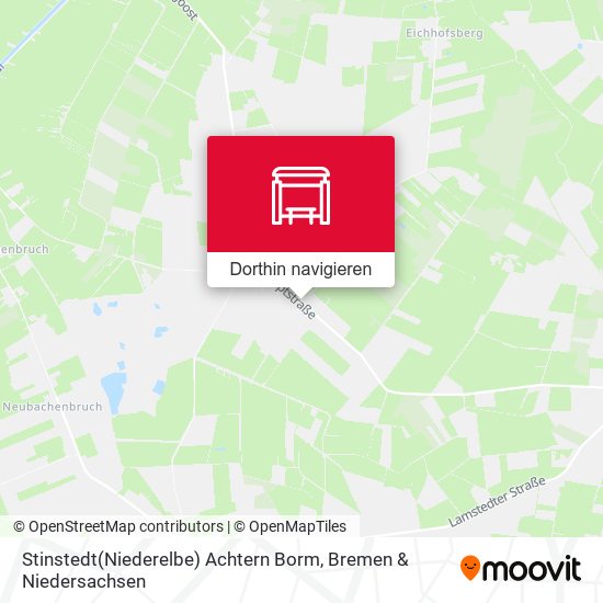 Stinstedt(Niederelbe) Achtern Borm Karte
