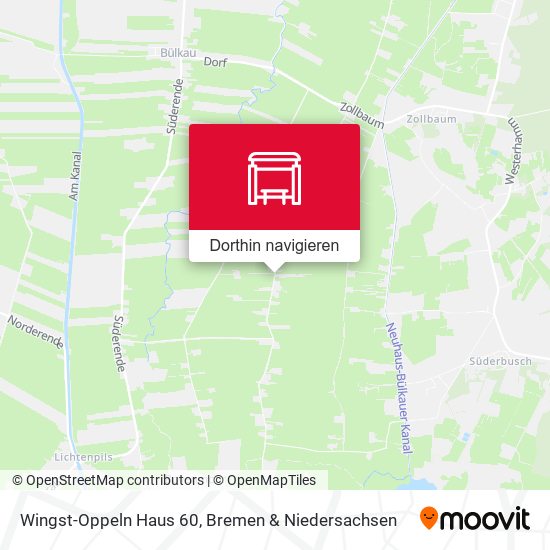 Wingst-Oppeln Haus 60 Karte