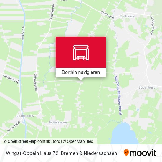 Wingst-Oppeln Haus 72 Karte