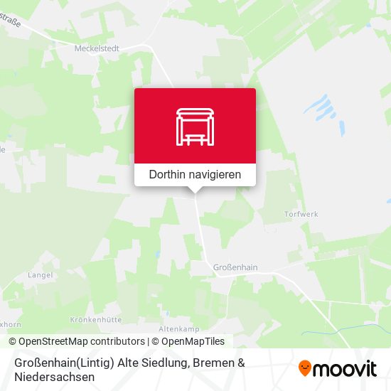 Großenhain(Lintig) Alte Siedlung Karte